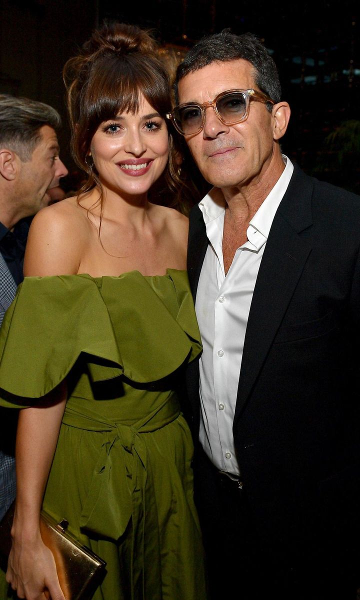 Dakota Johnson and Antonio Banderas together