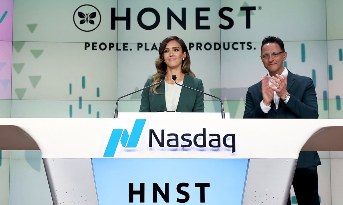 The Honest Company Rings The Nasdaq Stock Market Opening Bell To Mark The Company's IPO