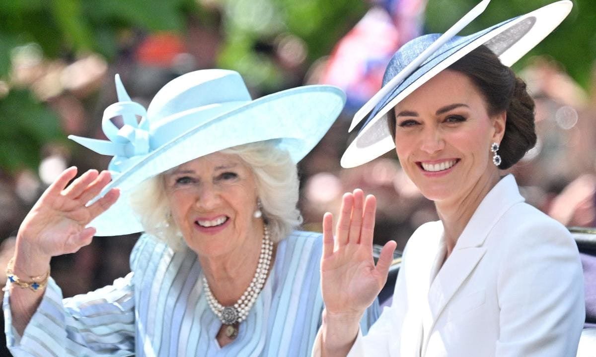 Trooping the Colour ceremony, Camilla Parker and Kate Middleton