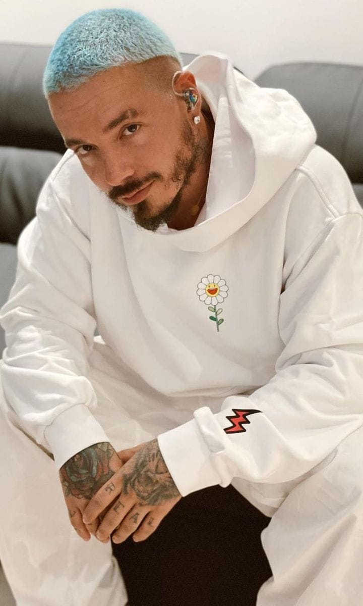 J Balvin new hair color