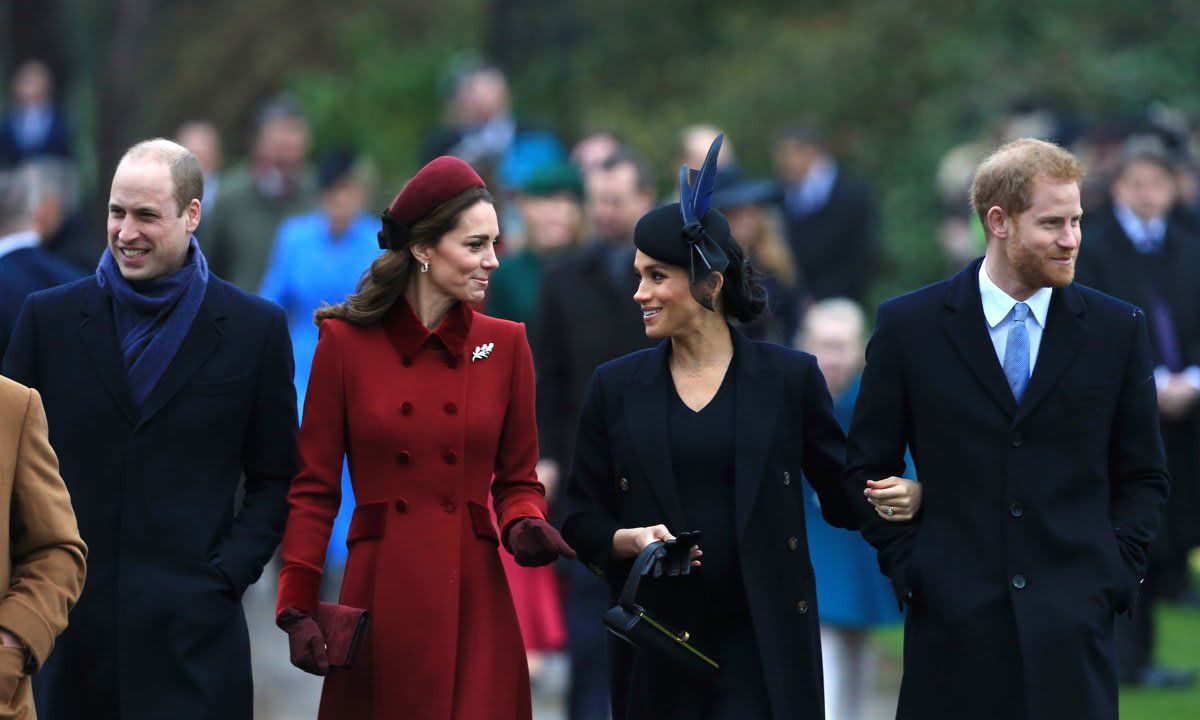 The Royal Family Attend Church On Christmas Day