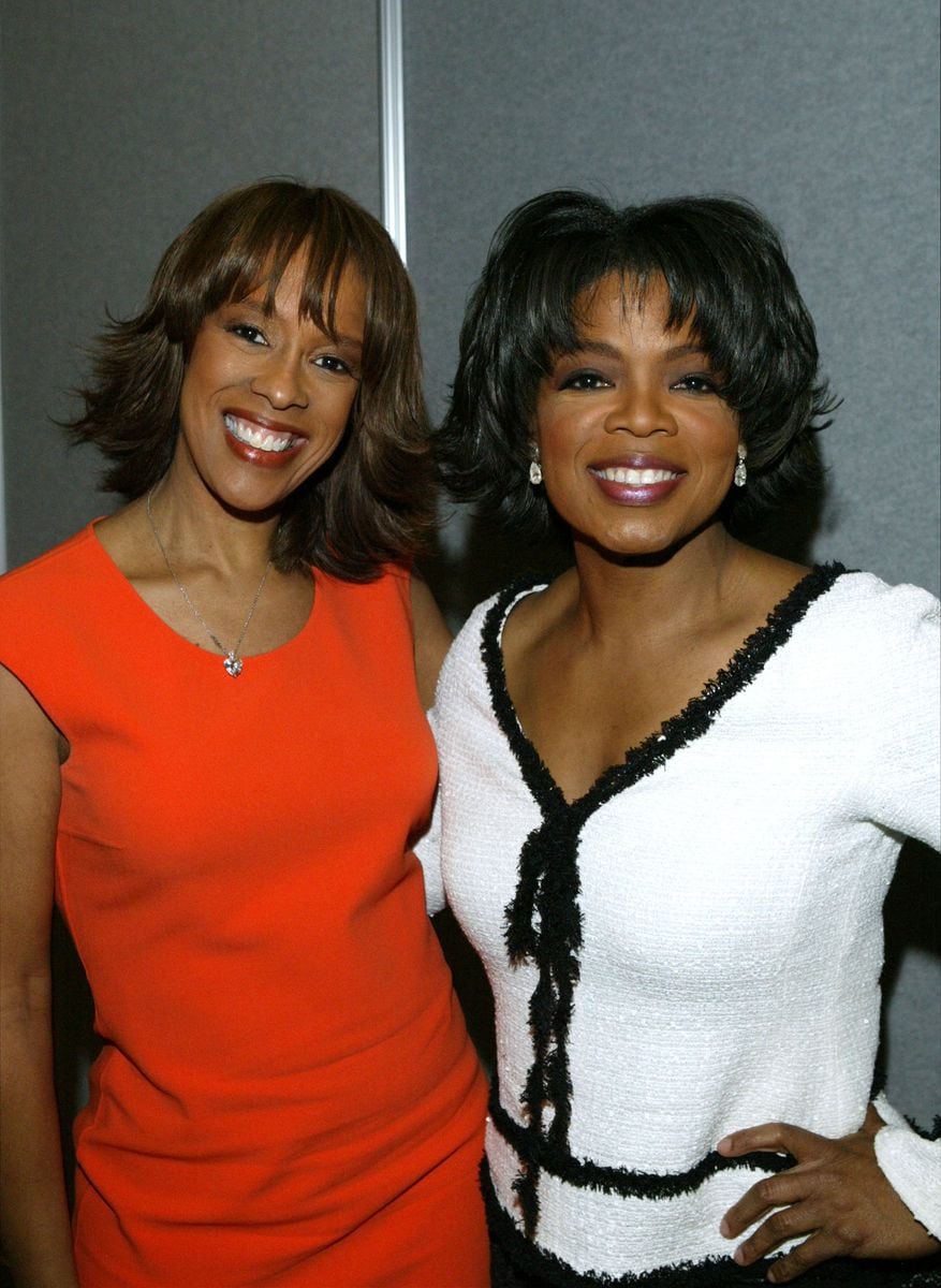 Gayle King and Oprah Winfrey working together in NYC