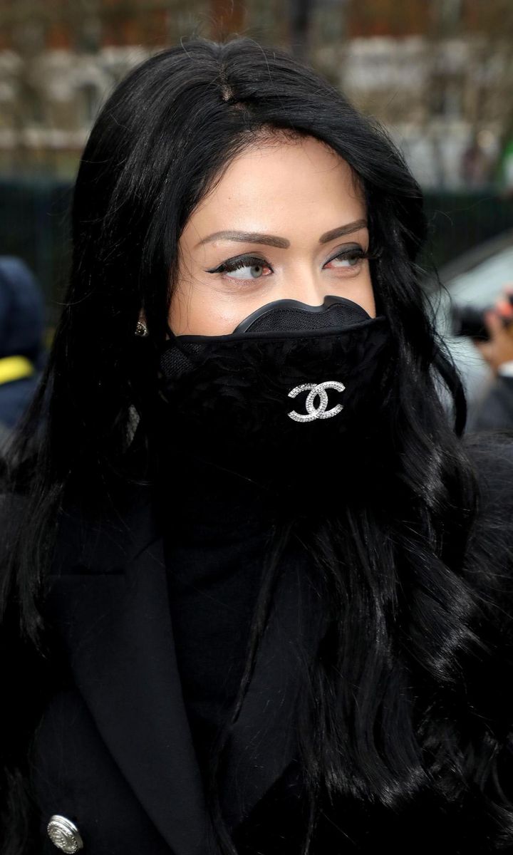 Corona virus - Chanel face mask at Paris Fashion week
