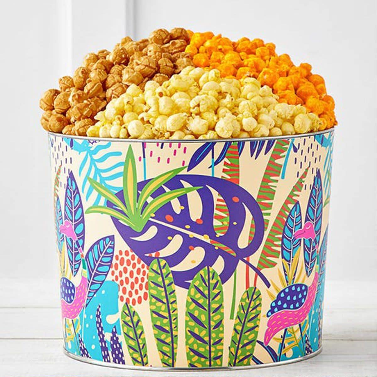 Tropical Vibes Popcorn Tins from The Popcorn Factory