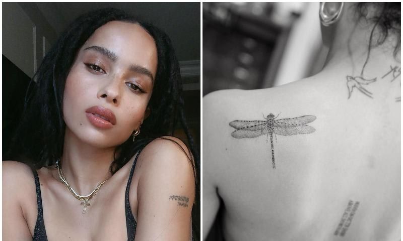 Zoe Kravitz acudio con el famoso tatuador Dr. Woo