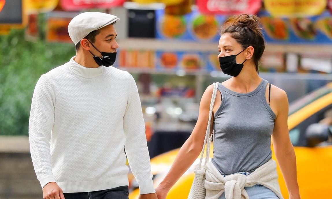 Katie Holmes and her new boyfriend Emilio Vitolo Jr at Central Park