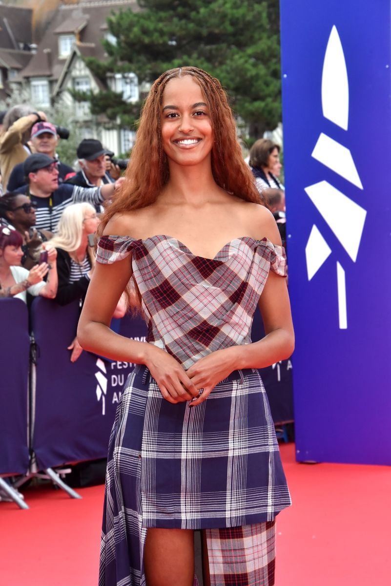 Malia Ann Obama attends the opening  ceremony during the 50th Deauville American Film Festival on September 06, 2024 in Deauville, France. 