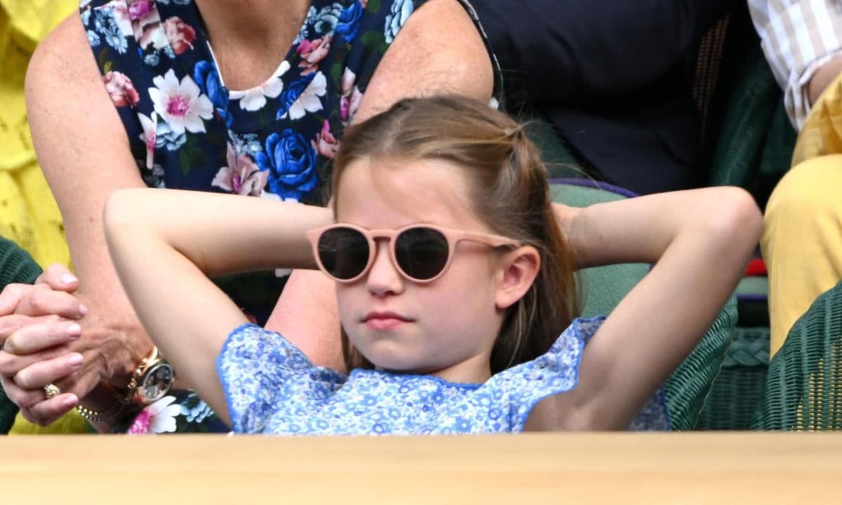 Charlotte made her Wimbledon debut in the royal box this year.