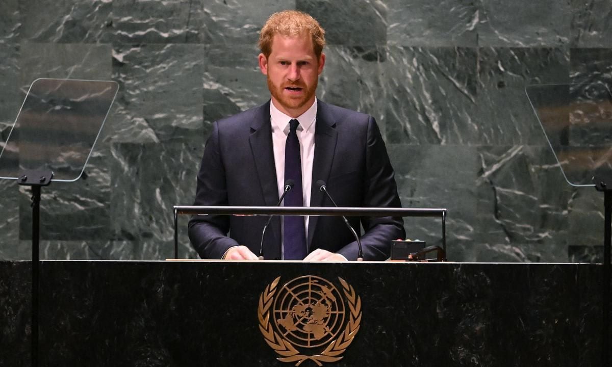 Prince Harry gave his wife a special shoutout during his speech