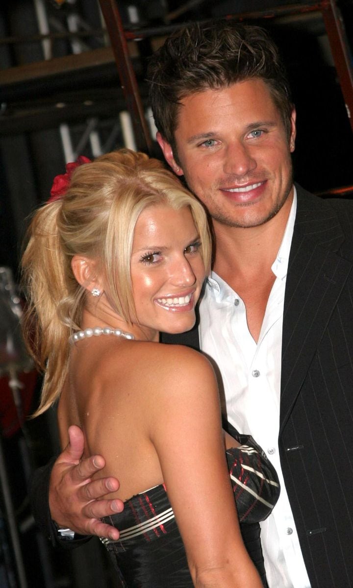 Jessica Simpson and Nick Lachey Visit Drew Lachey at his Broadway Debut in RENT