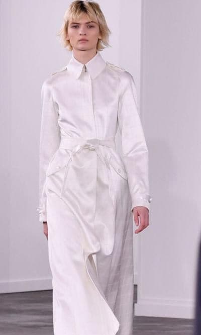 Total white outfit from Gabriela Hearst Collection