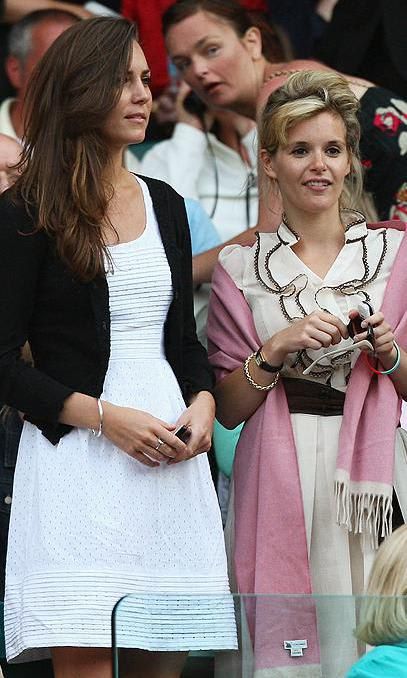 Kate Middleton at Wimbledon with Sophie Carter