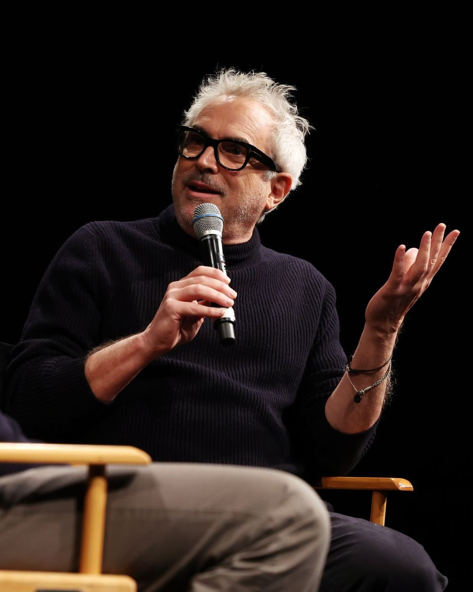 NEW YORK, NEW YORK - DECEMBER 15: Alfonso CuarÃ³n speaks onstage during Netflix's Maestro NY DGA Bonus Screening & Q&A at SVA Theater on December 15, 2023 in New York City. (Photo by Cindy Ord/Getty Images for Netflix)
