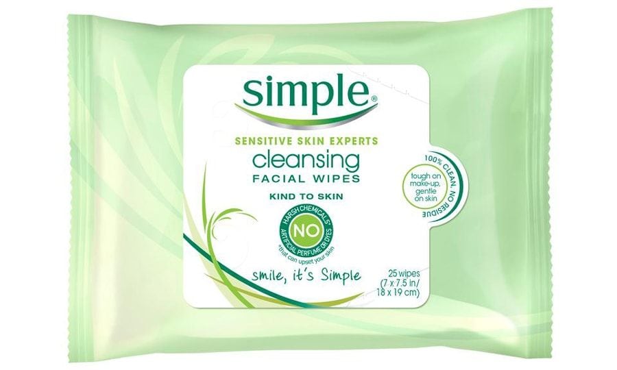 Simple face wipes