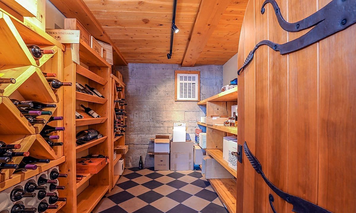 The wine cellar in Oprah's home