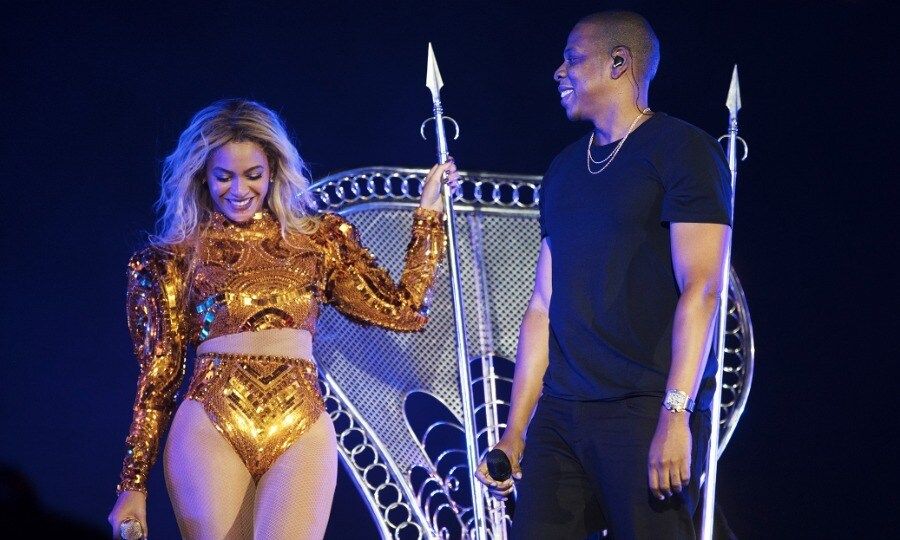 October 7: All of the love! Jay Z took the stage with wife Beyonce to perform their hit <i>Drunk in Love</i> during the final stop of the <i>Formation World Tour</i> at MetLife Stadium in East Rutherford, New Jersey.
Photo: Daniela Vesco