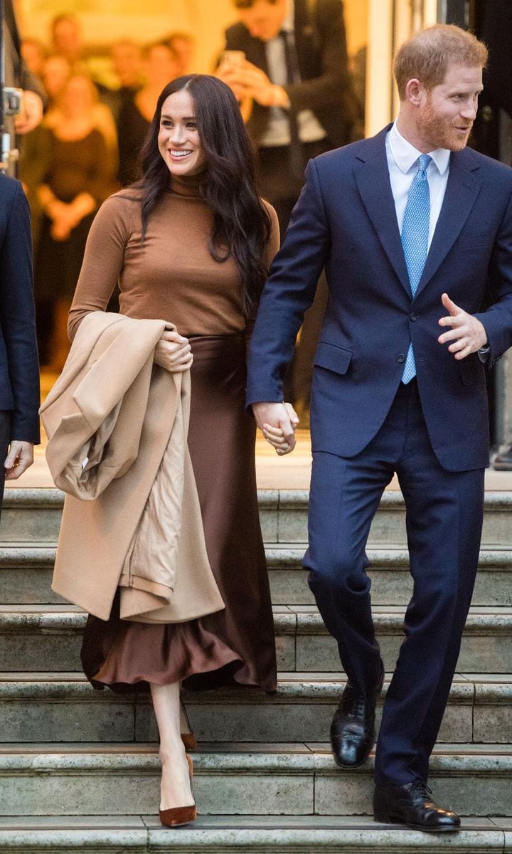 Meghan Markle and Prince Harry together and holding hands in London