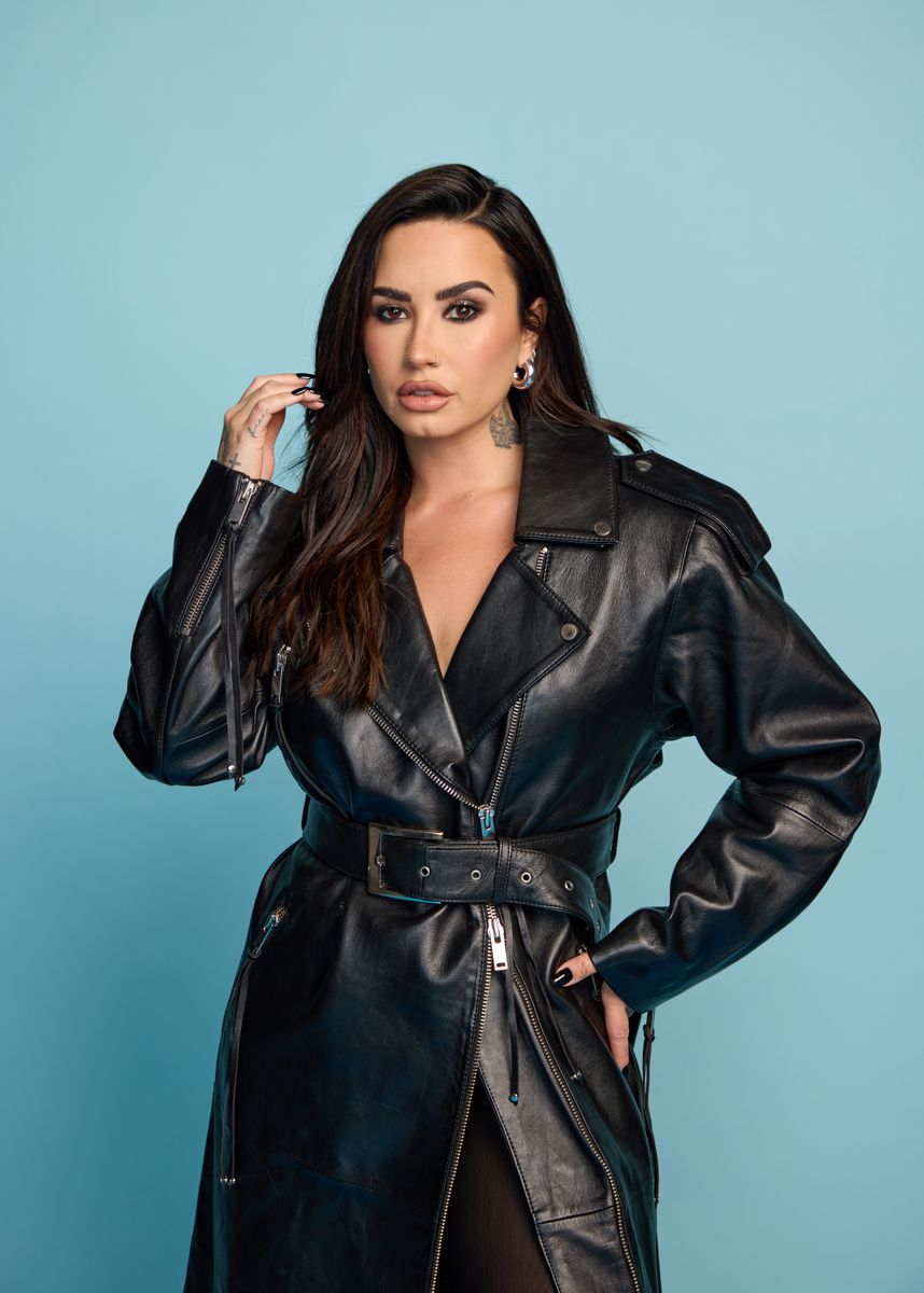 Demi Lovato poses for a portrait at the Rock & Roll Hall of Fame Induction Ceremony 2024 