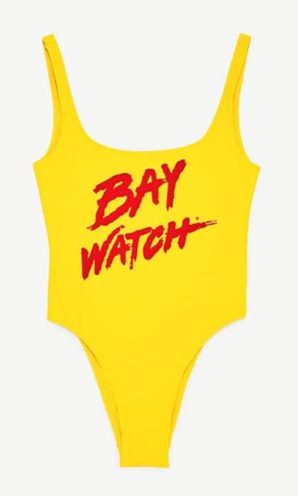 Bring out your inner <i>Baywatch</i> lifeguard in this Zara swimsuit.
Photo: Zara, $29.90