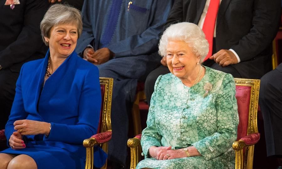 Queen Elizabeth and Theresa May