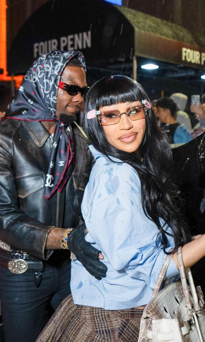 Cardi B takes courtside fashion to new heights with her rare luxury handbag