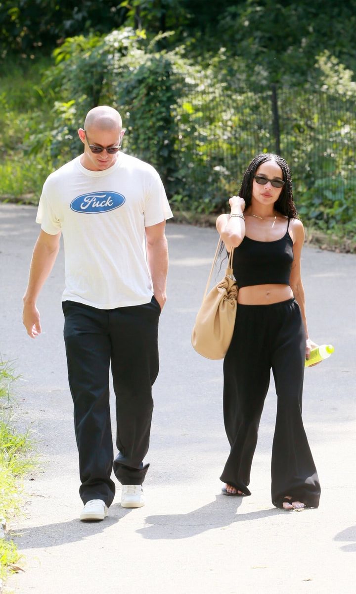 Zoë Kravitz and Channing Tatum make their way through New York City