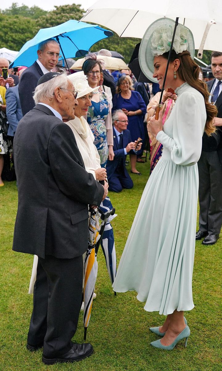 The Duchess reunited with Holocaust survivor Manfred Goldberg at the event. According to The Daily Mail's Rebecca English Kate told Manfred, "It's so lovely to see you again. How are you? When I saw your name on the guest list I thought 'Yes!' I am so happy to see you! How have you been?"