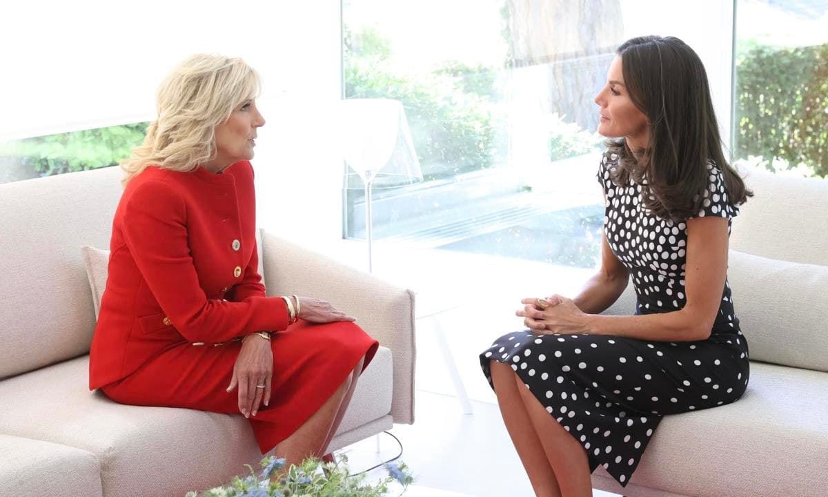 Queen Letizia met with First Lady Dr. Jill Biden on June 27