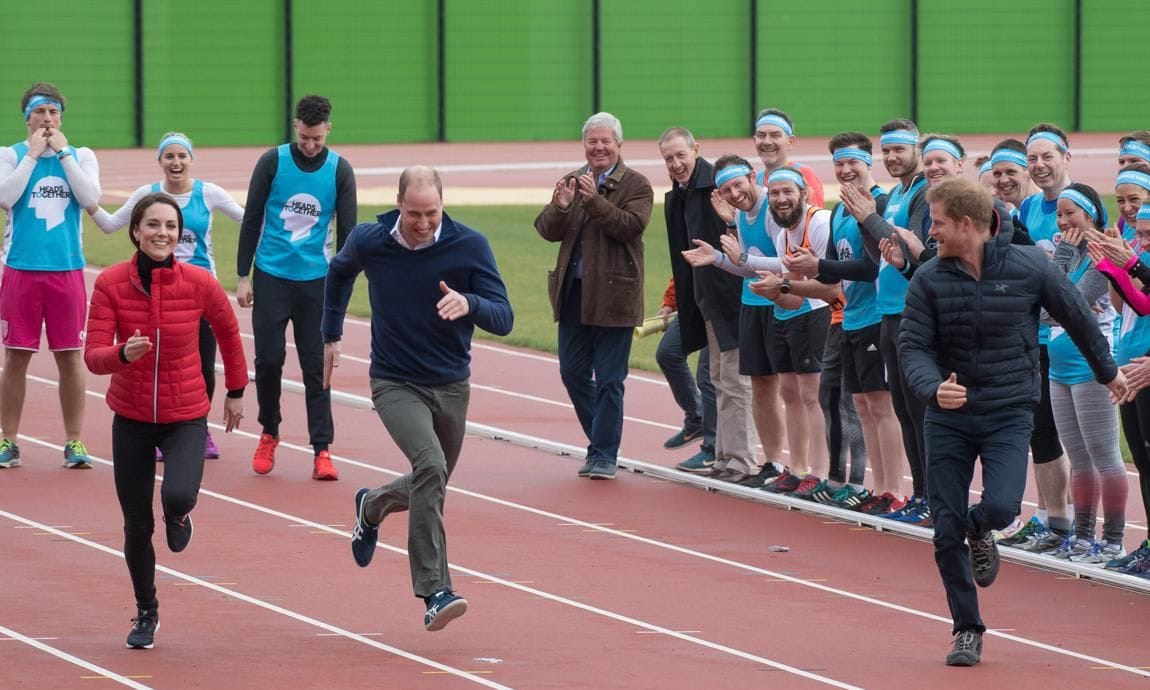 The Duke & Duchess Of Cambridge And Prince Harry Join Team Heads Together At A London Marathon Training Day