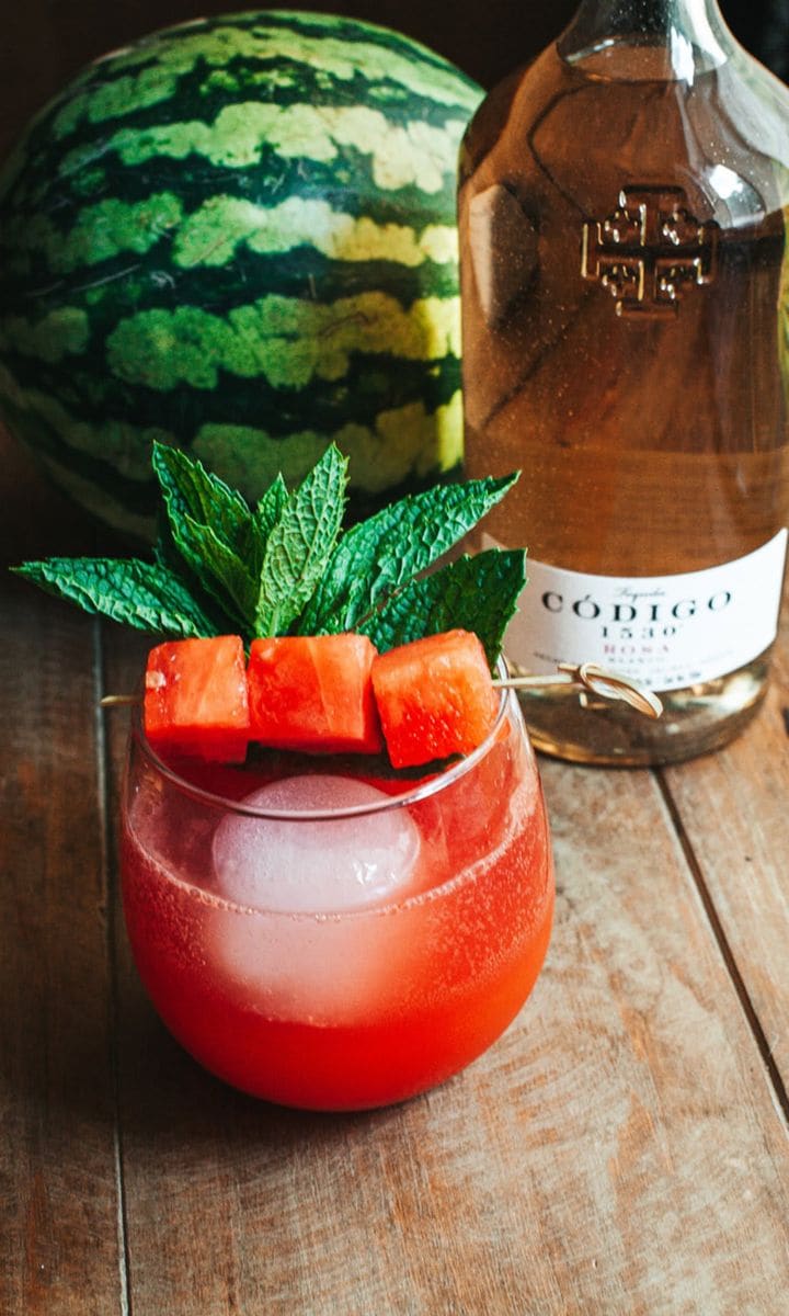 watermelon mint margarita,