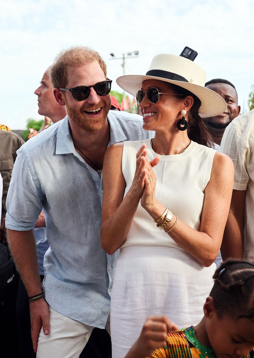 Meghan and Harry (pictured in Colombia) have reportedly purchased a home in Portugal 