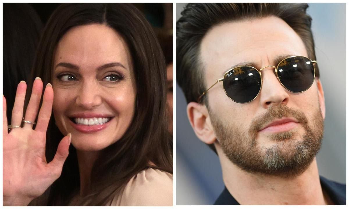 Angelina Jolie and Chris Evans