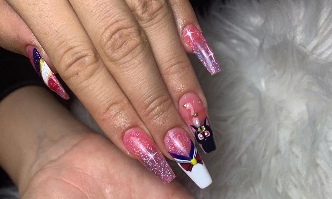 Rosalia nail art from 2019