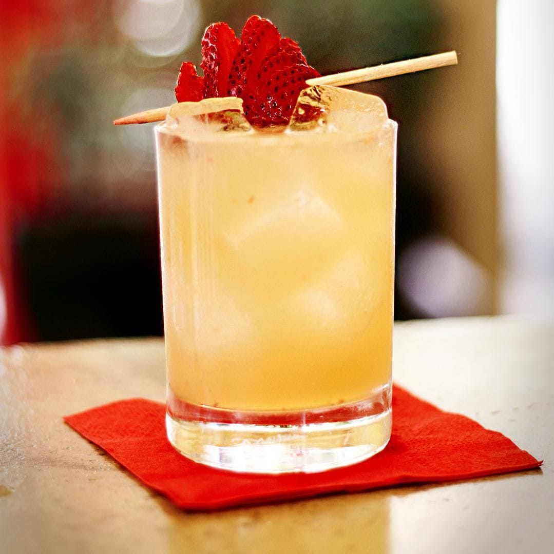 C.W.S. Bar & Kitchen's fruit-forward 'The Jam' cocktail by Mixologist/Co-Owner Brian Freed