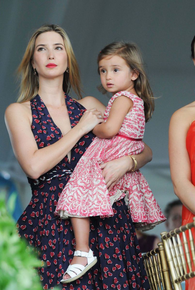 Ivanka Trump and Arabella in 2014