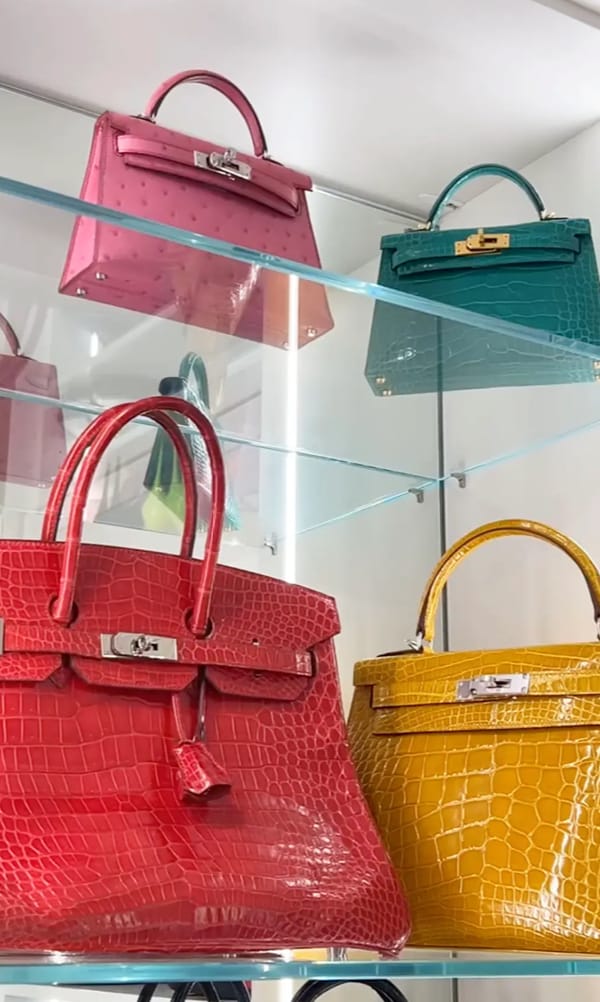 Cardi B's extensive collection of Hèrmes bags