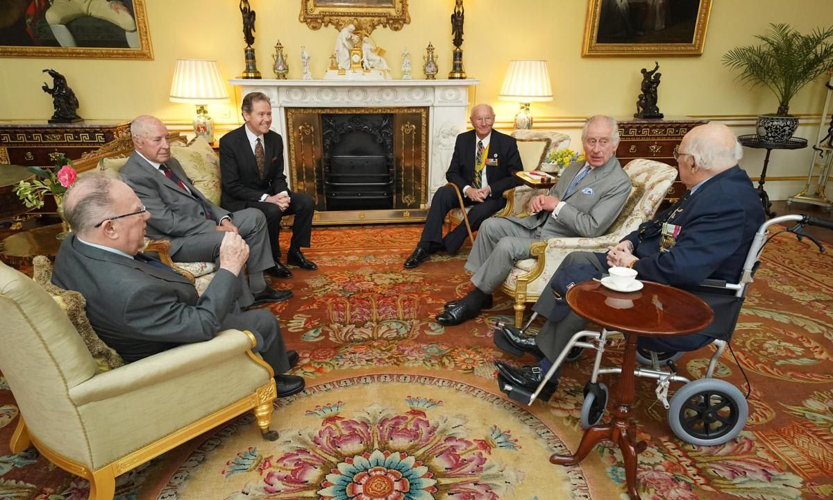 King Charles held an audience with Korean War veterans on March 19