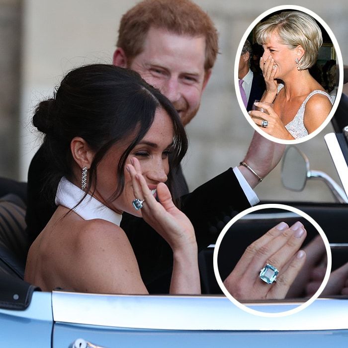 meghan markle aquamarine diana ring