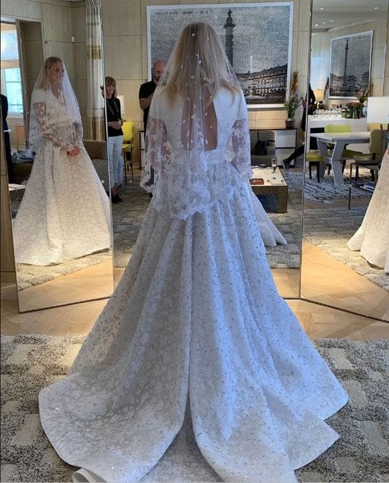 Sophie Turner wedding dress details