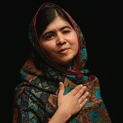 Malala Yousafzai, 17: Inspiring advocate for human rights for the past two years.