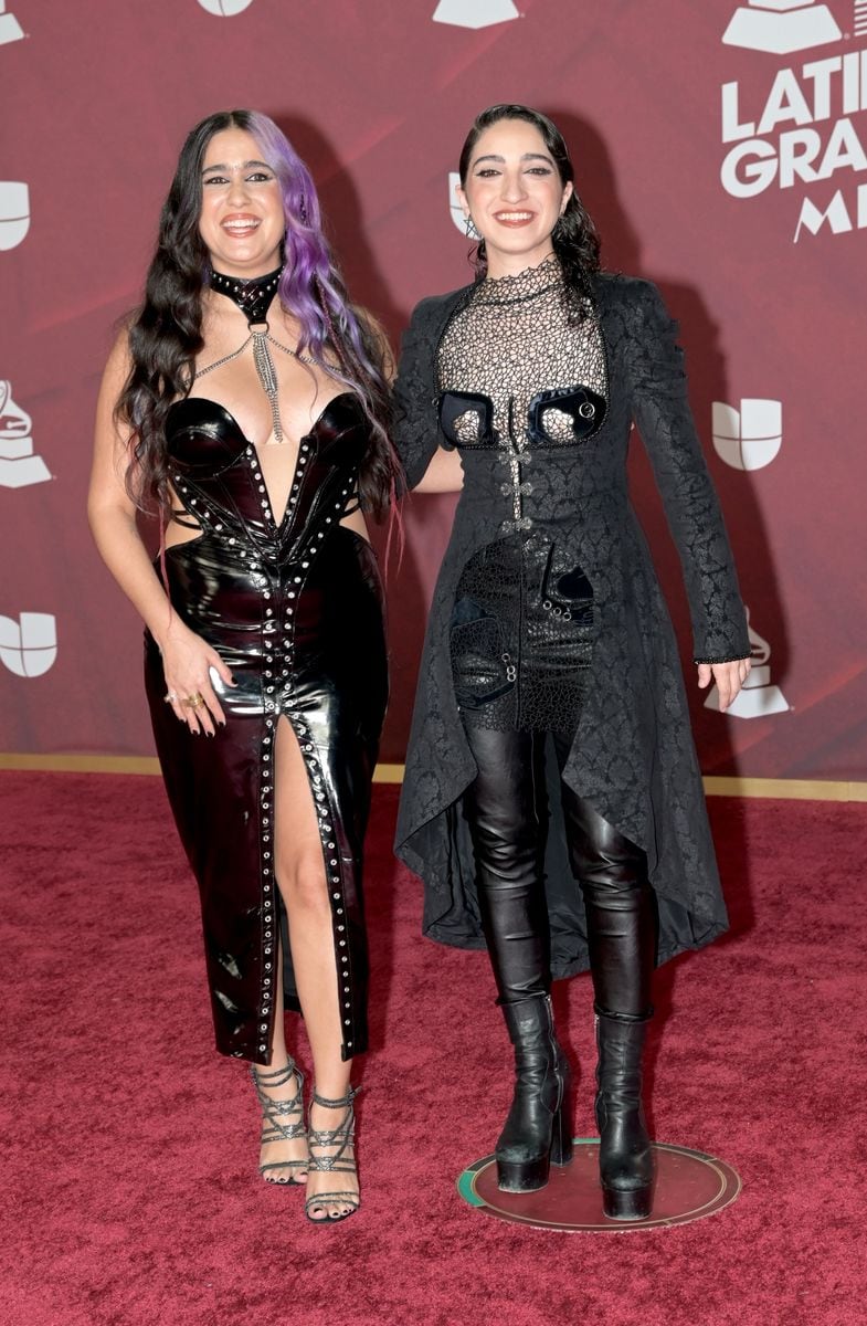 Gemeny Hernandez and Emily Estefan at the 25th Annual Latin Grammy Awards