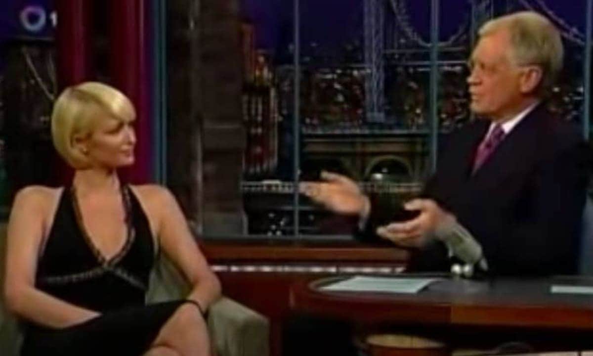 Paris Hilton on David Letterman (2007)