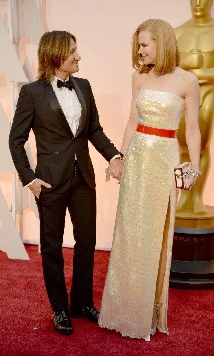 Keith had his golden girl by his side at the 2015 Academy Awards.
<br>
Photo: Kevin Mazur/WireImage