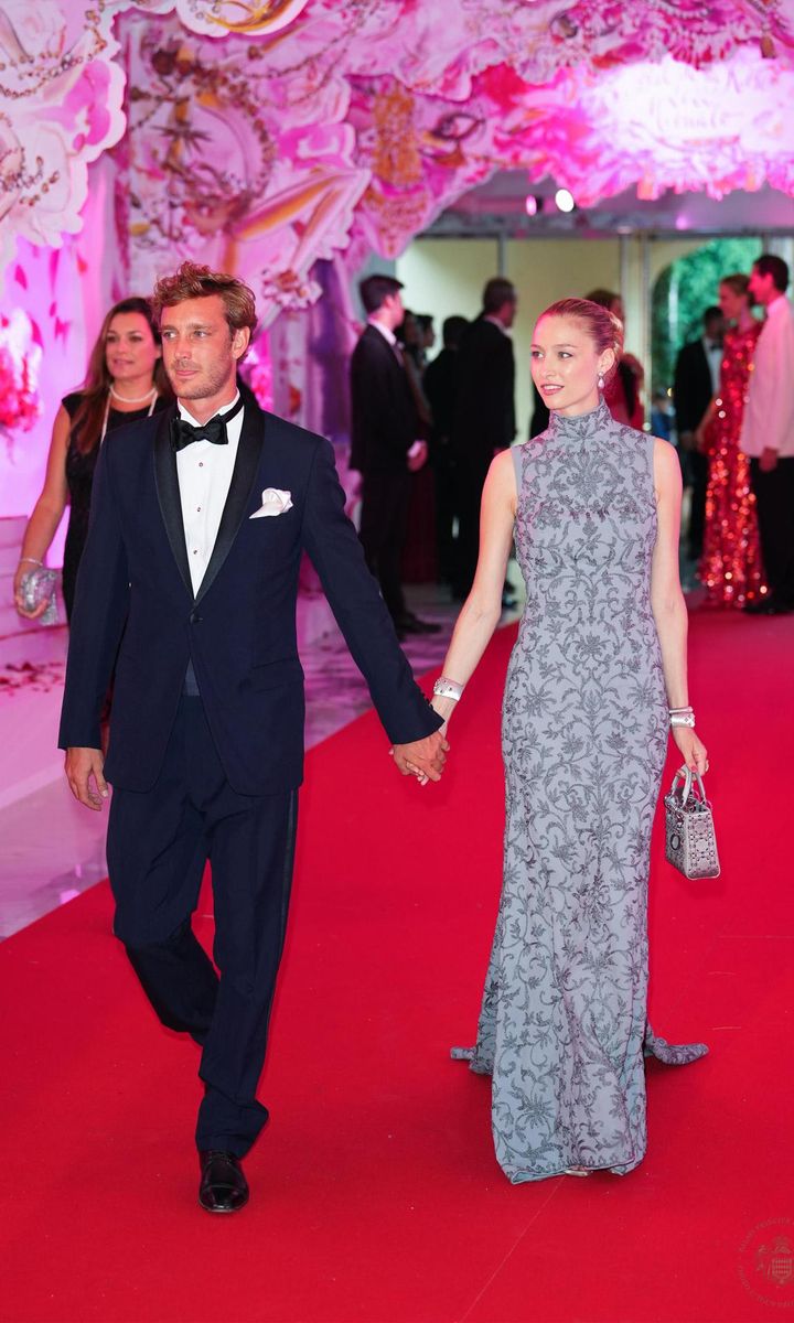 Beatrice Borromeo, who is an ambassador for Dior, stunned in a sleeveless, high neck number by the French fashion house.