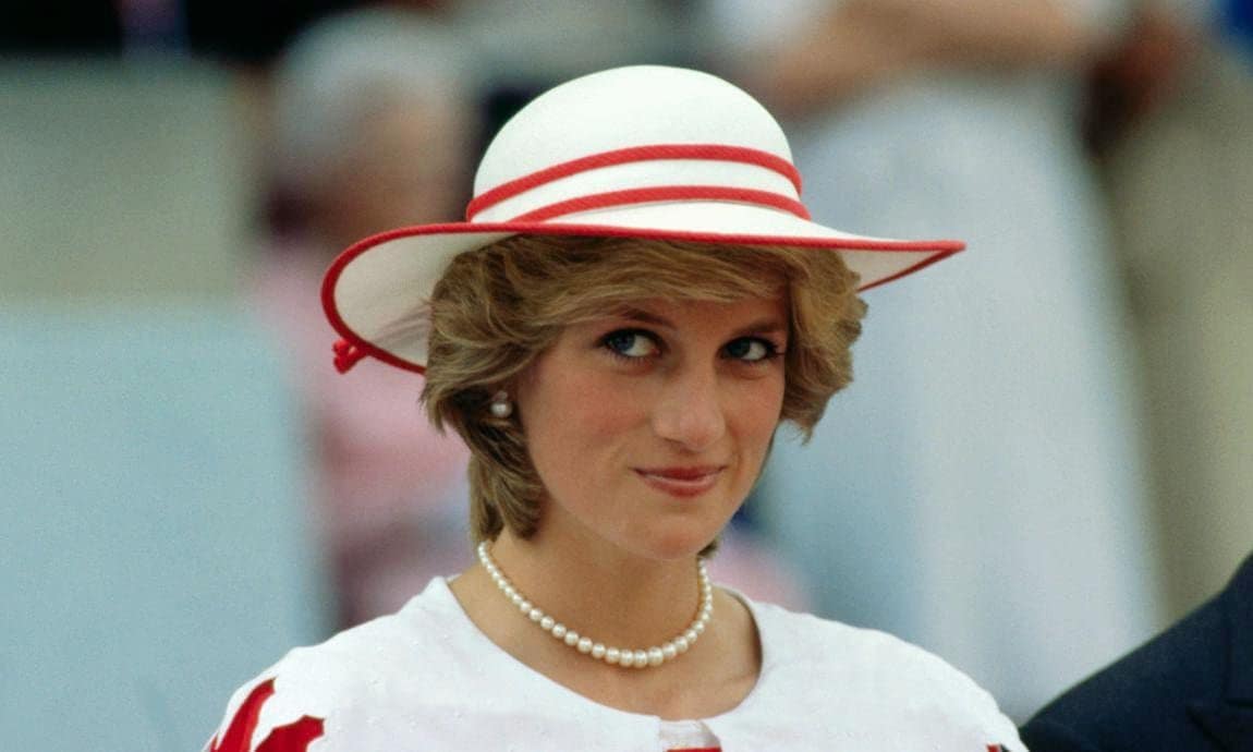 Princess Diana Wearing a Hat