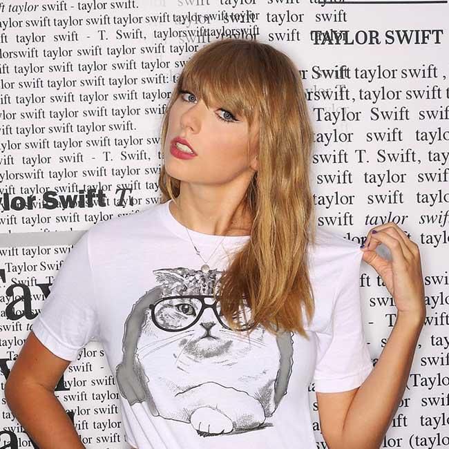 Taylor Swift camiseta con gatos