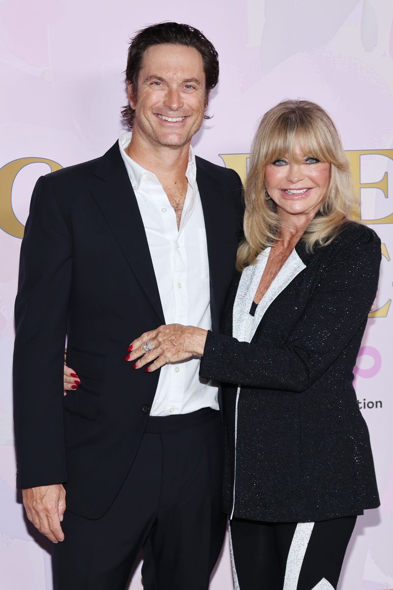 Oliver Hudson and Goldie Hawn attend the 20th anniversary celebration of the Goldie Hawn Foundation 