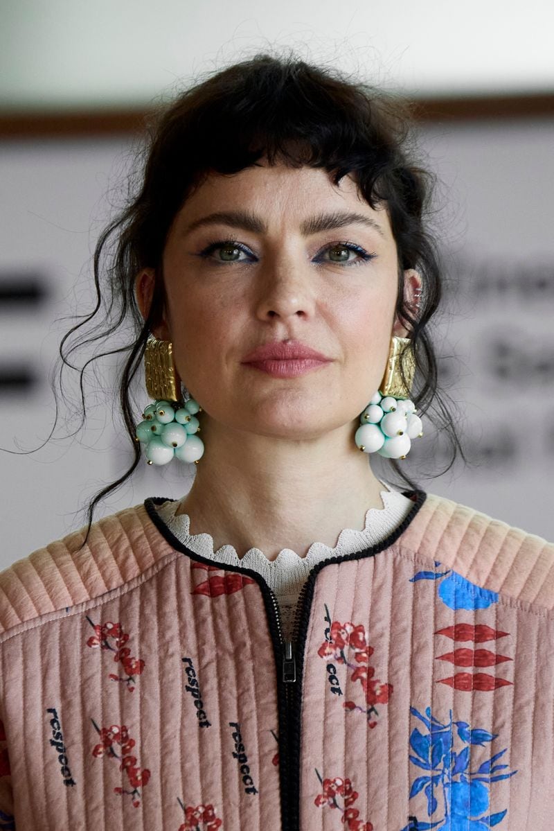 Actress Dolores Fonzi attends "Distancia De Rescate/ Fever Dream" photocall during 69th San Sebastian International Film Festival at Kursaal Palace on September 20, 2021 in San Sebastian, Spain. (Photo by Carlos Alvarez/Getty Images)