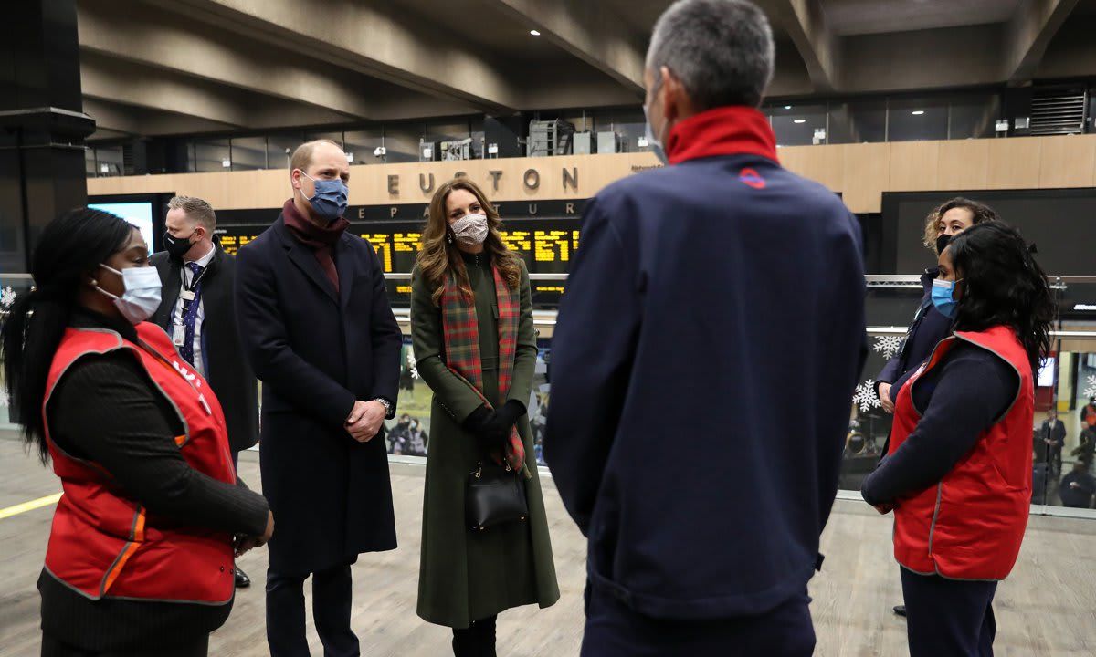 Prince George's parents kicked off the royal train tour on Dec. 6. The Duke and Duchess left from London's Euston Station, where they spoke with transport workers who have gone out of their way to help people feel safe and secure throughout this difficult year. William and Kate were also serenaded by Shakin' Stevens "Merry Christmas Everyone."