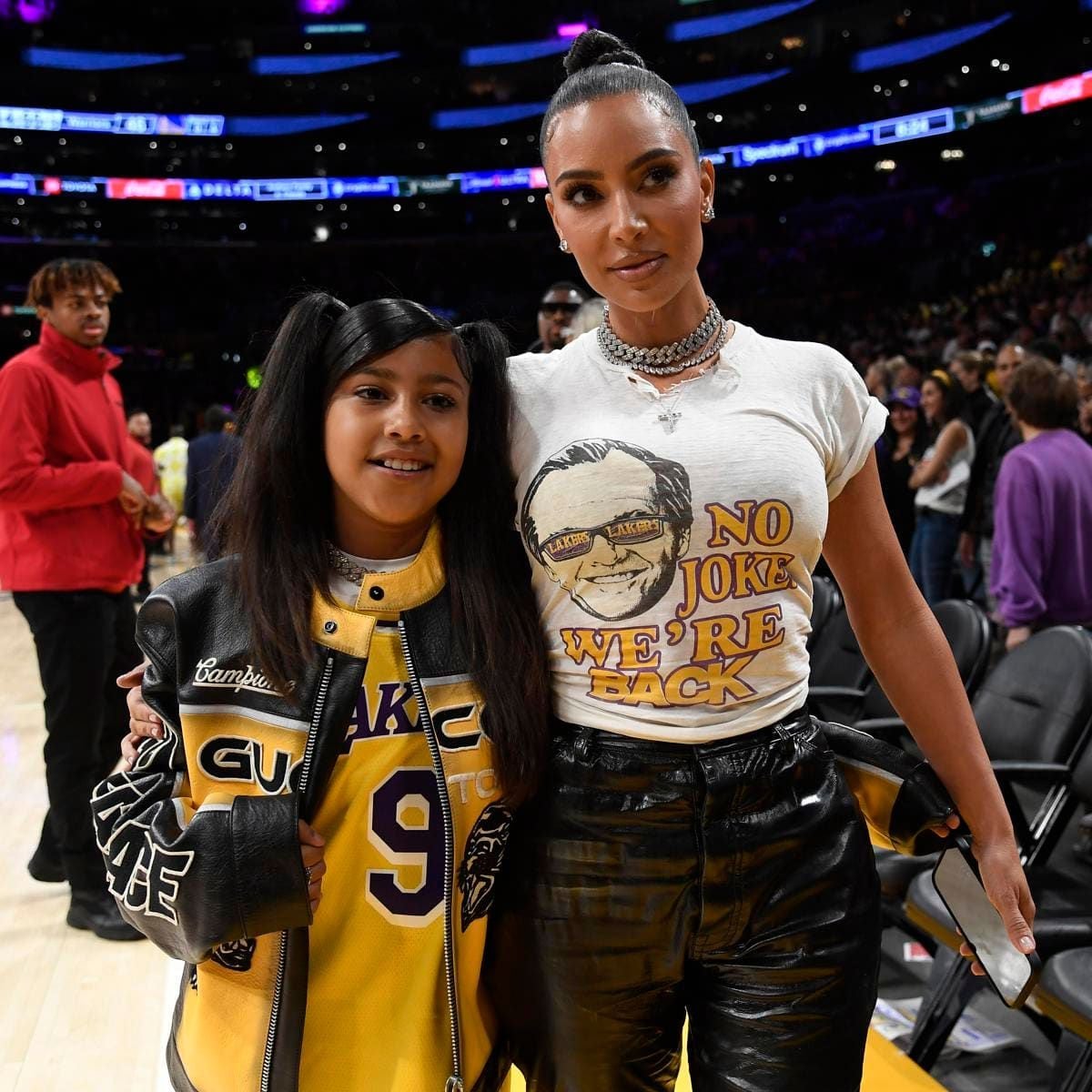 Celebrities At The Los Angeles Lakers Game